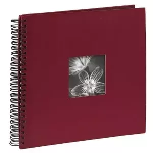 Hama Spiral Album "Fine Art", burgundy, 34x32/50 foto albums & papīra aizsardzības pārklājums Sarkans 10 x 15, 13 x 18