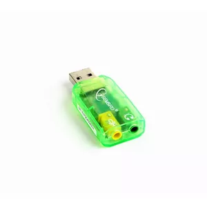 Gembird SC-USB-01 гендерный адаптер 3,5 мм Зеленый