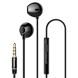 Baseus NGH06-01 headphones/headset Wired In-ear Calls/Music Black