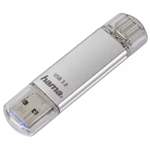Hama C-Laeta USB флеш накопитель 32 GB USB Type-A / USB Type-C 3.2 Gen 1 (3.1 Gen 1) Серебристый