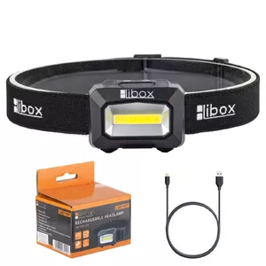 Libox LB0107 электрический фонарь Черный Фонарь налобный LED