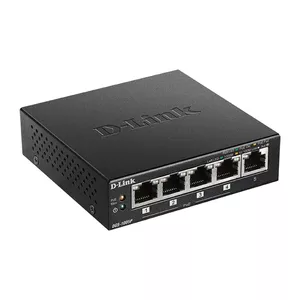 D-Link DGS-1005P Неуправляемый L2 Gigabit Ethernet (10/100/1000) Питание по Ethernet (PoE) Черный