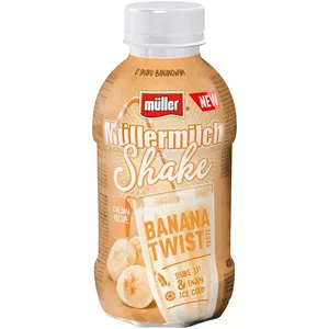 MÜLLERMILCH SHAKE со вкусом банана 3,3% , 400г