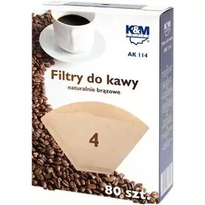 Coffee filtres, size 4, 80 AK 114