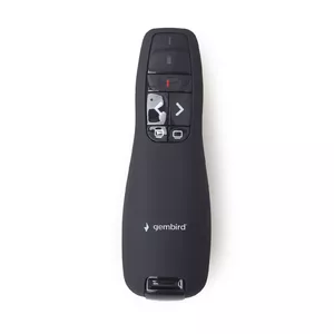 Gembird *Wireless presenter with laser pointer лазерный указатель 660 nm 10 m Черный