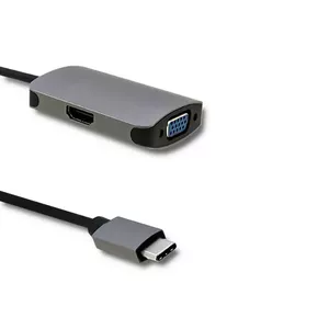 Qoltec 50380 USB графический адаптер Серый