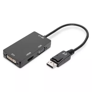 Digitus AK-340418-002-S video kabeļu aksesuārs 0,2 m DisplayPort DVI-D Melns