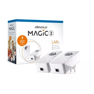 Devolo Magic 2 LAN 2400 Мбит/с Подключение Ethernet Белый 2 шт