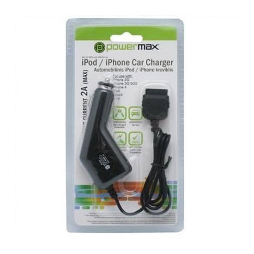 PowerMax Car Charger PPC006 12-24V>5V 2A for iPhone, iPad, iPod Powermax