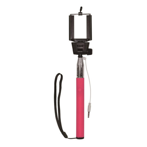 VAKOSS SELFIE Stick with cable minijack 3,5mm ST-1615P pink