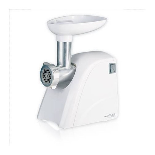 Adler AD 4803 Meat mincer, Power 800W, Bowl, Middle size sieve, Mince sieve, Poppy sieve, Plunger, Sausage filler